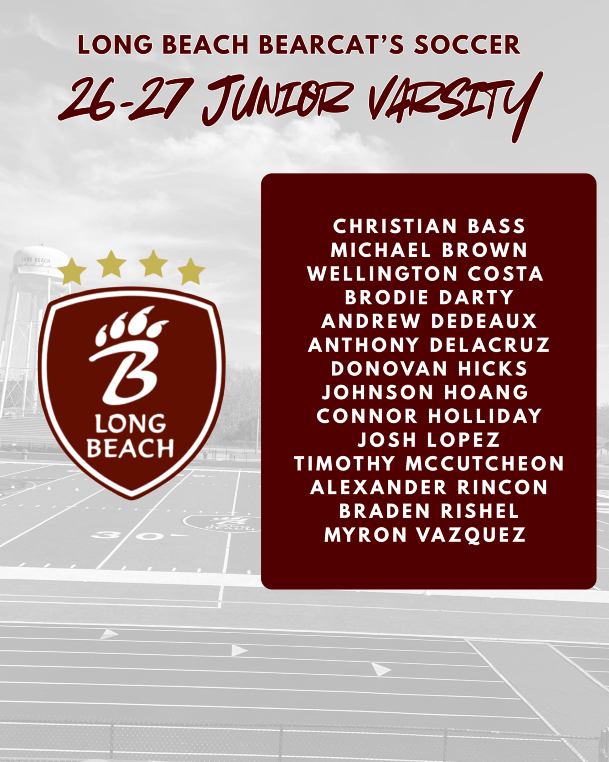 JV roster